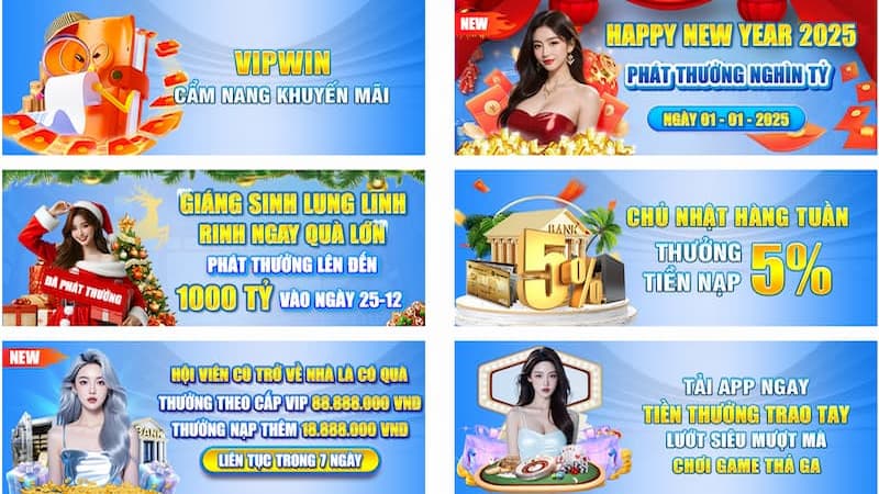 Vô vàn sự kiện ưu đãi có tại VIPWIN đang chờ anh em đến nhận